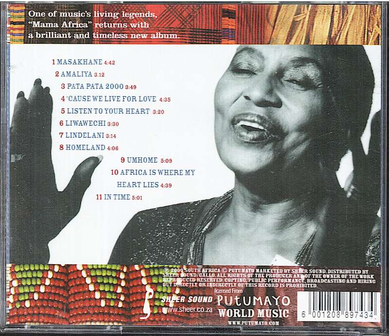 Miriam Makeba - Homeland CD
