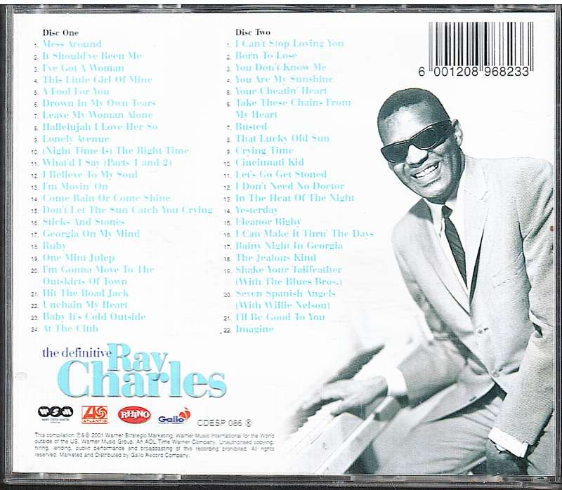 Ray Charles - The Definitive Ray Charles Double CD