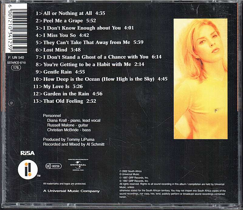 Diana Krall - Love Scenes CD
