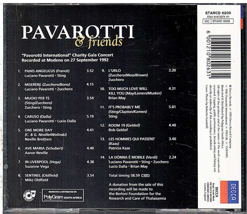 Various  Pavarotti & Friends CD