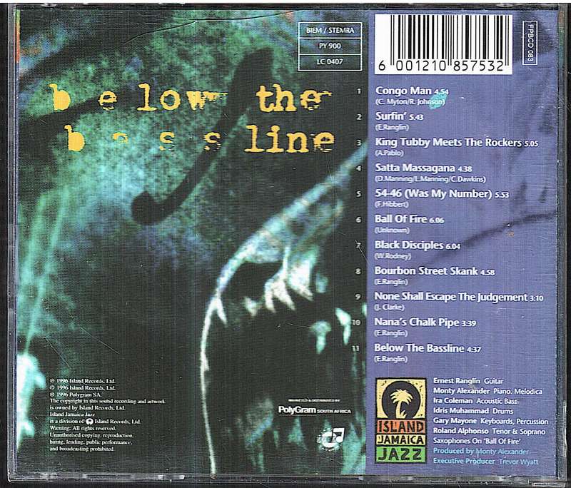 Ernest Ranglin - Below the Bassline CD