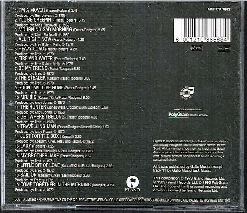 Free - The Free Story CD