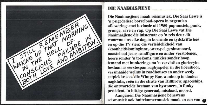 Die Naaimasjiene - Die Saai Lewe CD