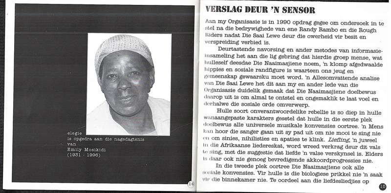 Die Naaimasjiene - Die Saai Lewe CD