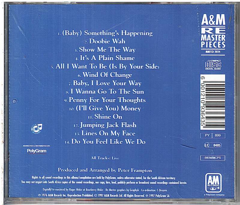 Peter Frampton  Frampton Comes Alive! CD
