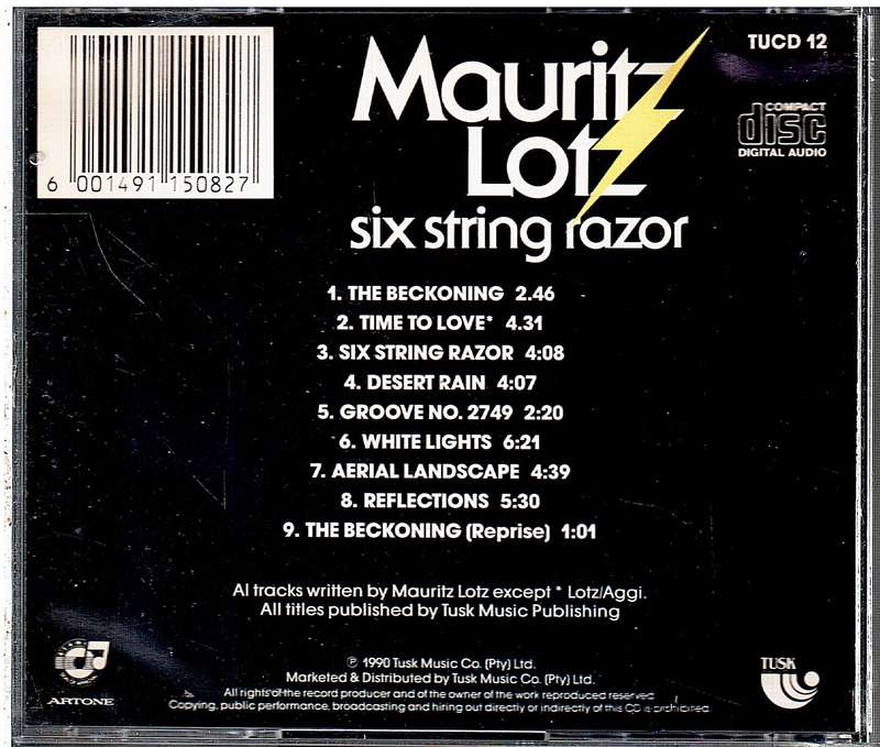 Mauritz Lotz - Six String Razor CD [Original CD release]