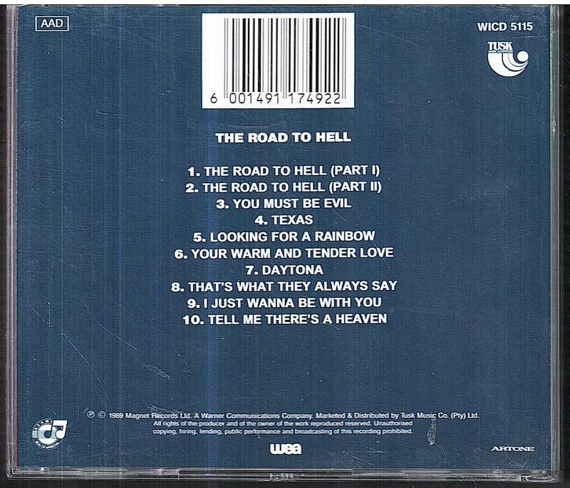 Chris Rea - The Road to Hell CD