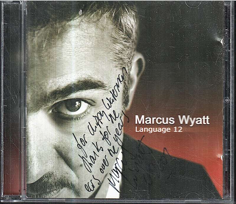 Marcus Wyatt - Language 12 CD [FRONT OF BOOKLET INSCRIBED BY ARTIST]