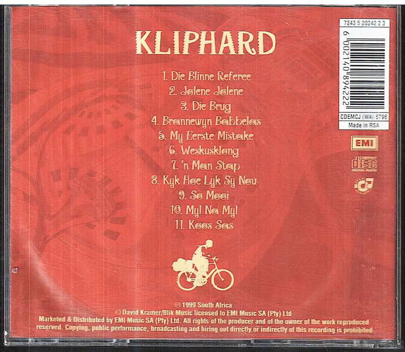 David Kramer - Kliphard CD