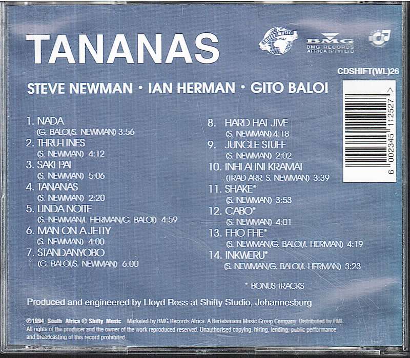 Tananas - Tananas CD