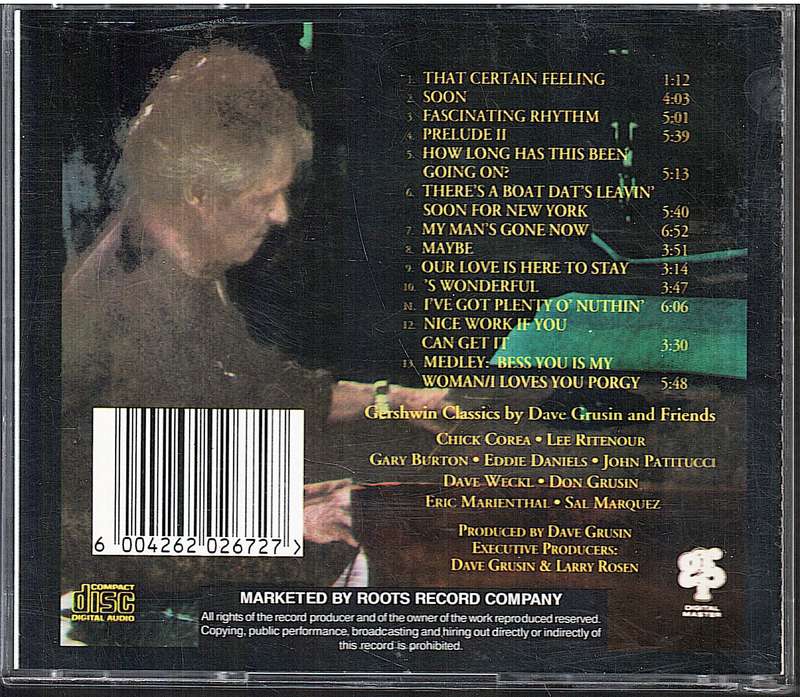 Dave Grusin - The Gershwin Connection CD