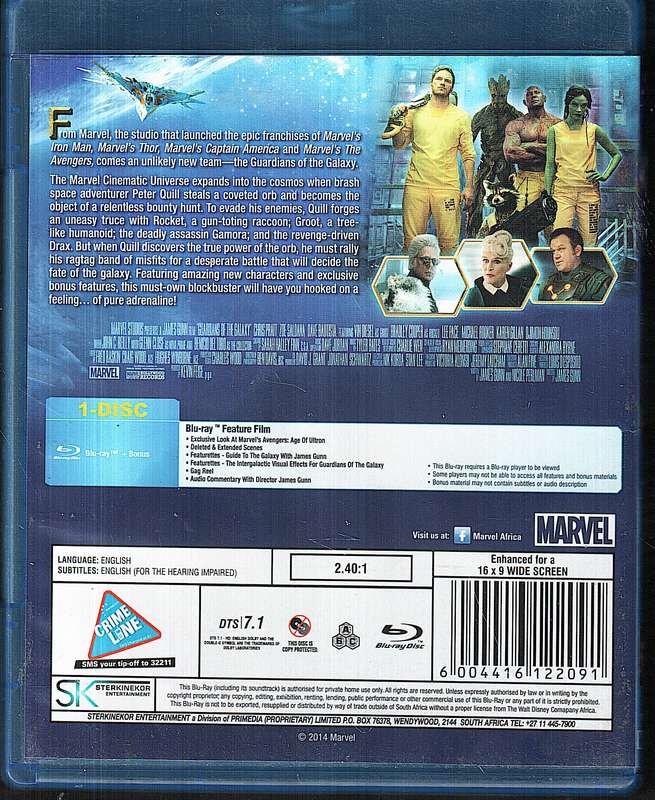 Guardians of the Galaxy [BLU-RAY]