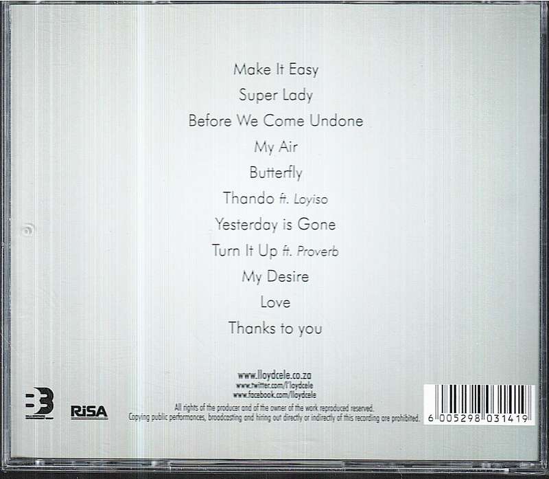 Lloyd Cele - One CD