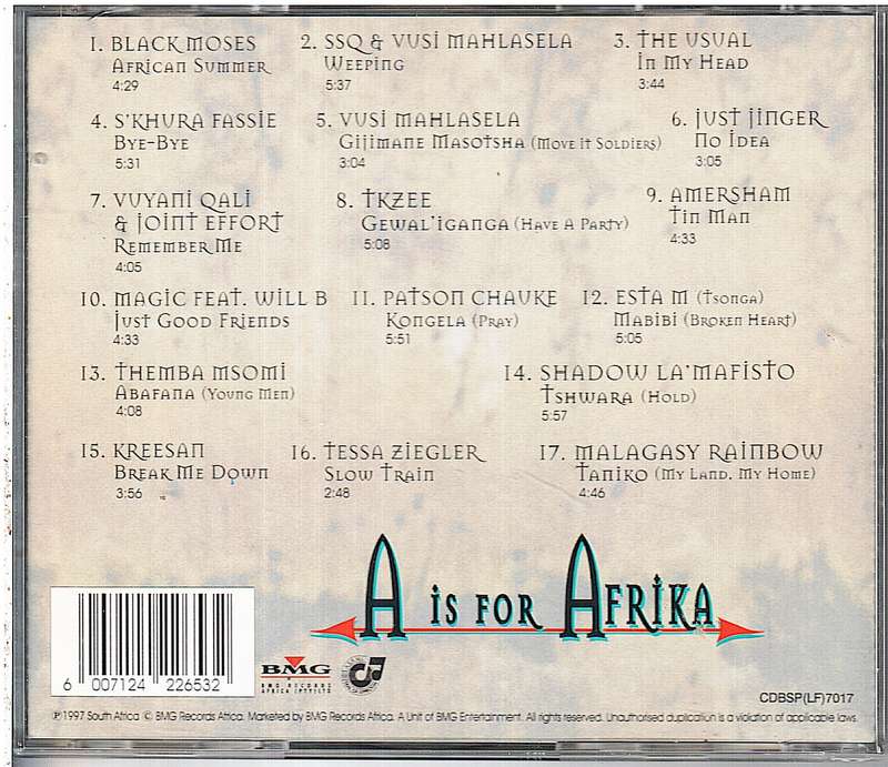 Various - A Is For Afrika CD