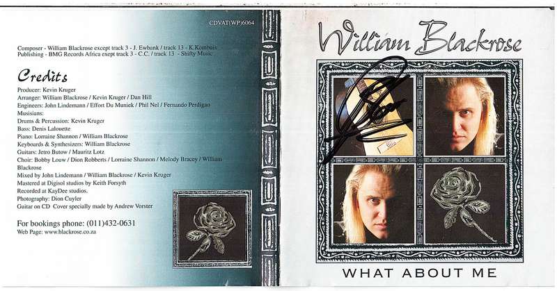 William Blackrose - What About Me CD [SIGNED BY THE ARTIST]