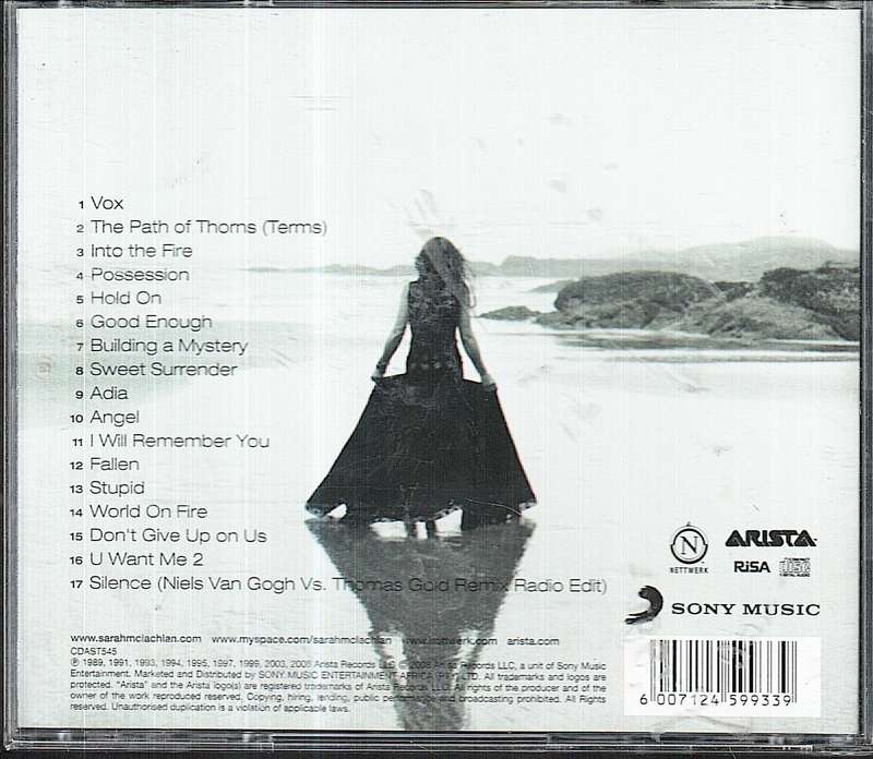 Sarah McLachlan - Closer: The Best of Sarah McLachlan CD