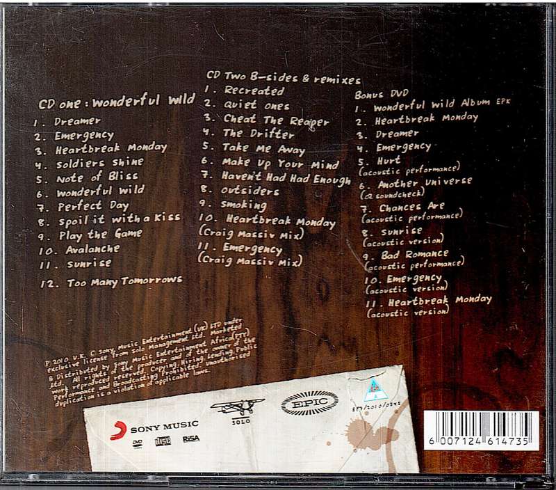 Arno Carstens - Wonderful Wild Deluxe Edition 2 CD + 1 DVD set