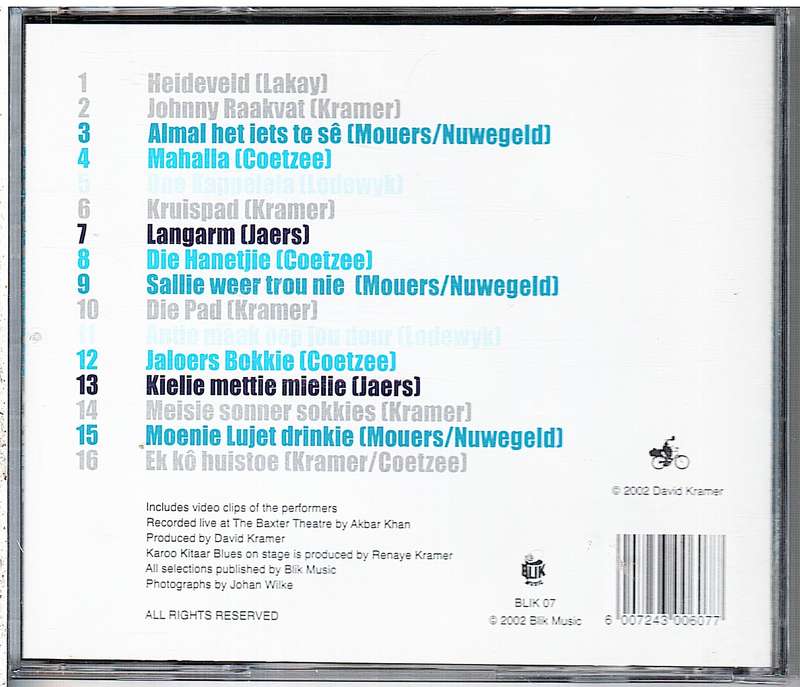 David Kramer - Karoo Kitaar Blues CD