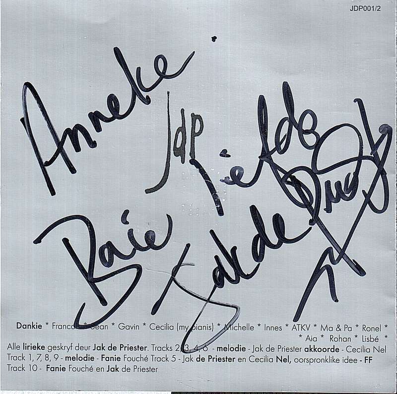 Jak de Priester - Sally Williams Nougat (CD) [INSCRIBED BY THE ARTIST]