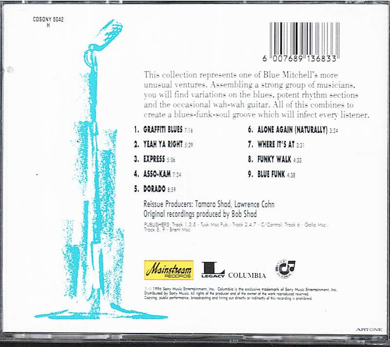 Blue Mitchell - Graffiti Blues CD
