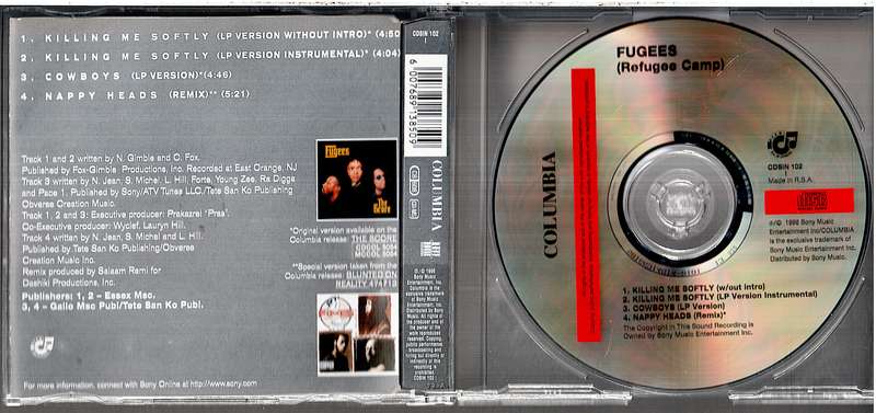 Fugees - Killing Me Softly CD Maxi Single