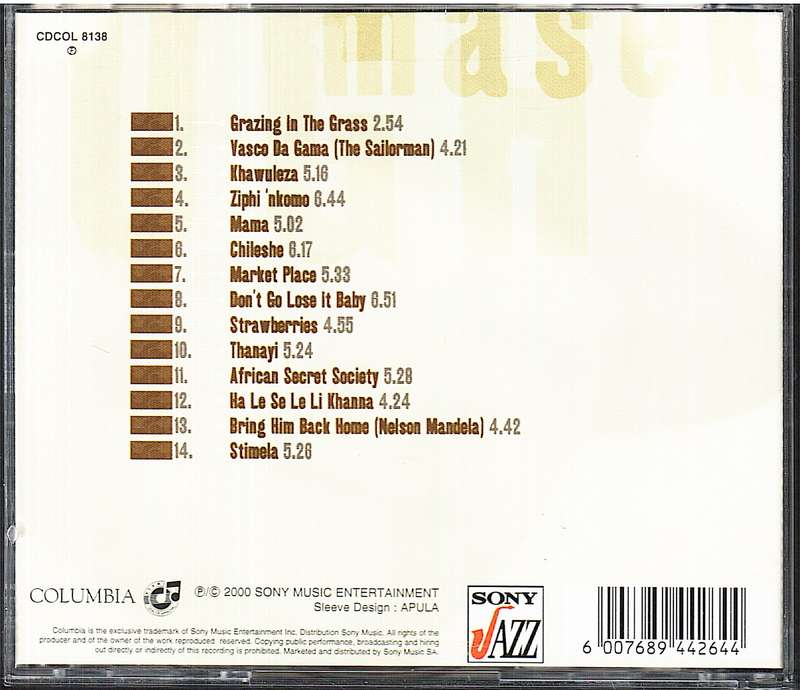 Hugh Masakela - Greatest Hits CD