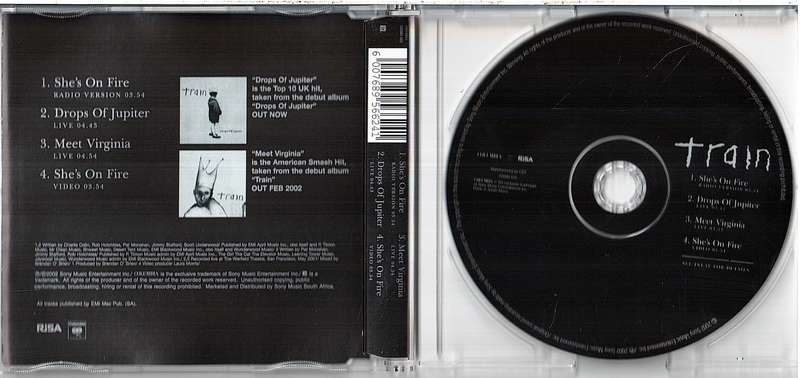 Train - She's On Fire Maxi CD Single [Enhanced]