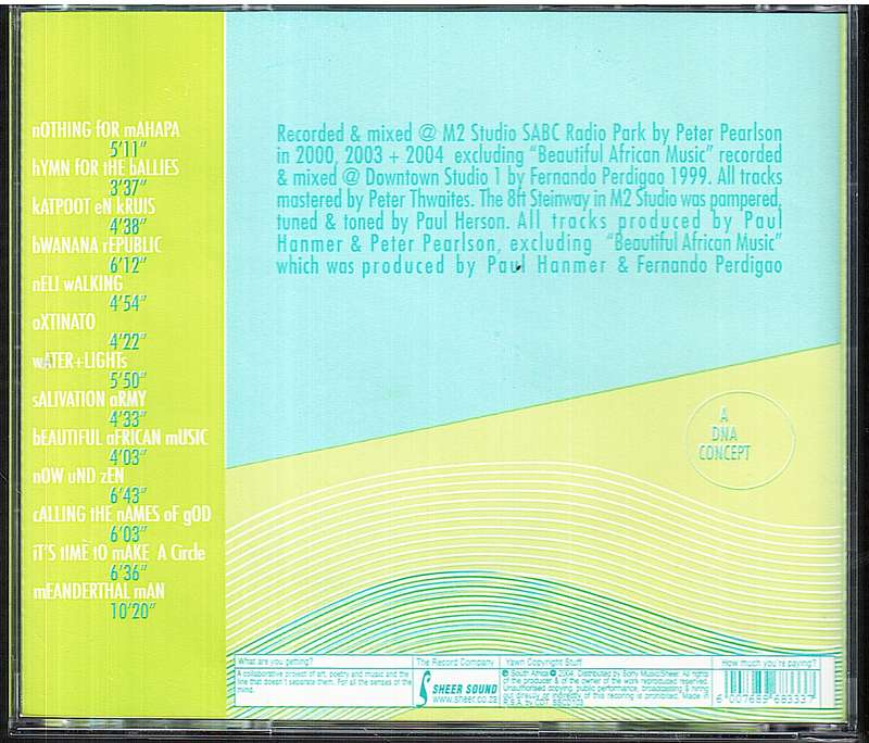 Paul Hanmer - Water + Lights CD