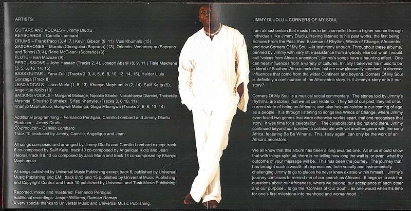 Jimmy Dludlu - Corners of My Soul CD