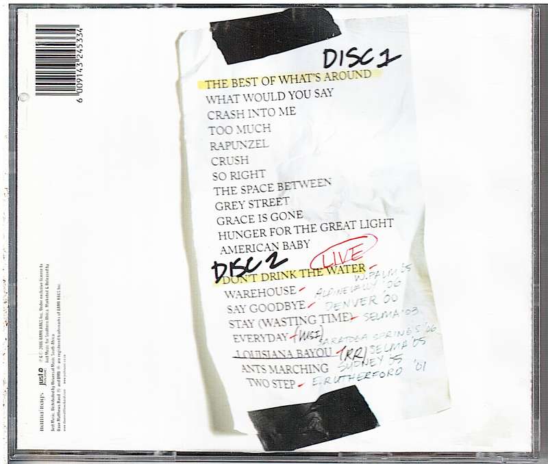 Dave Matthews Band - The Best of What's Around, Vol. 1 (2 CD Set)