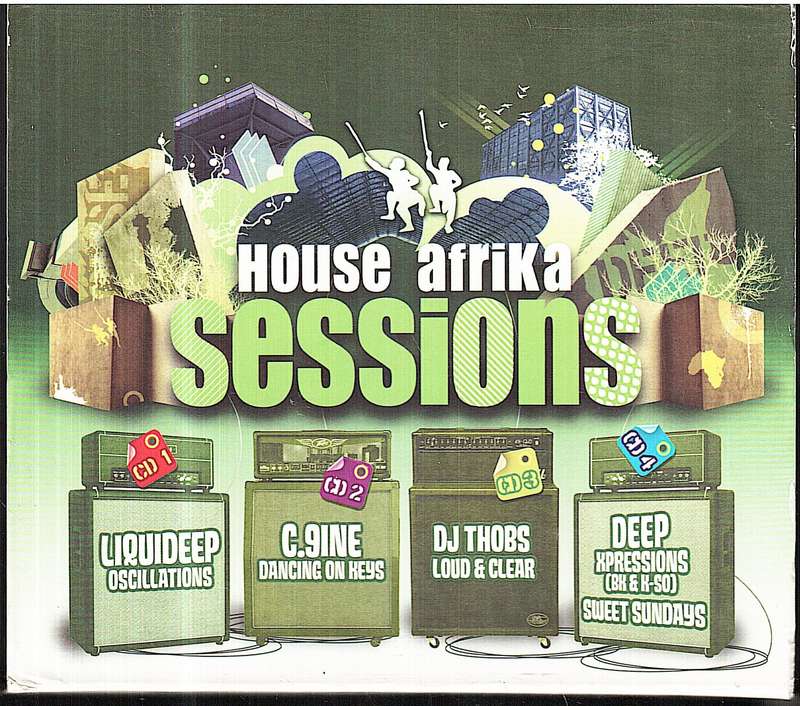 Liquideep | C.9ine | DJ Thobs | Deep XPressions (BK & K-So) - House Afrika Sessions 4 x CDs