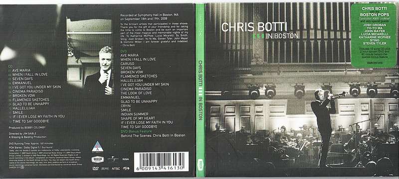 Chris Botti - In Boston CD + DVD