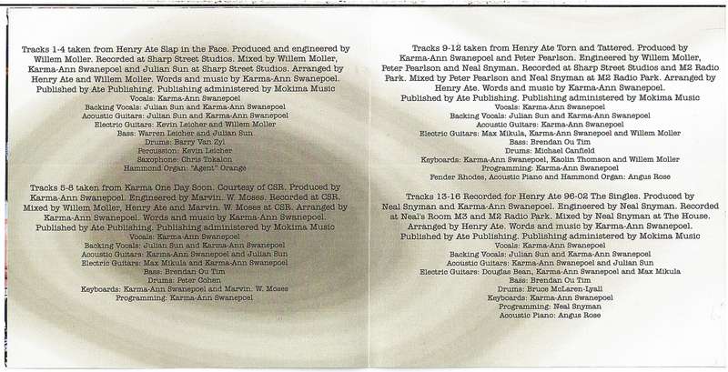 Henry Ate - 96-02 The Singles CD