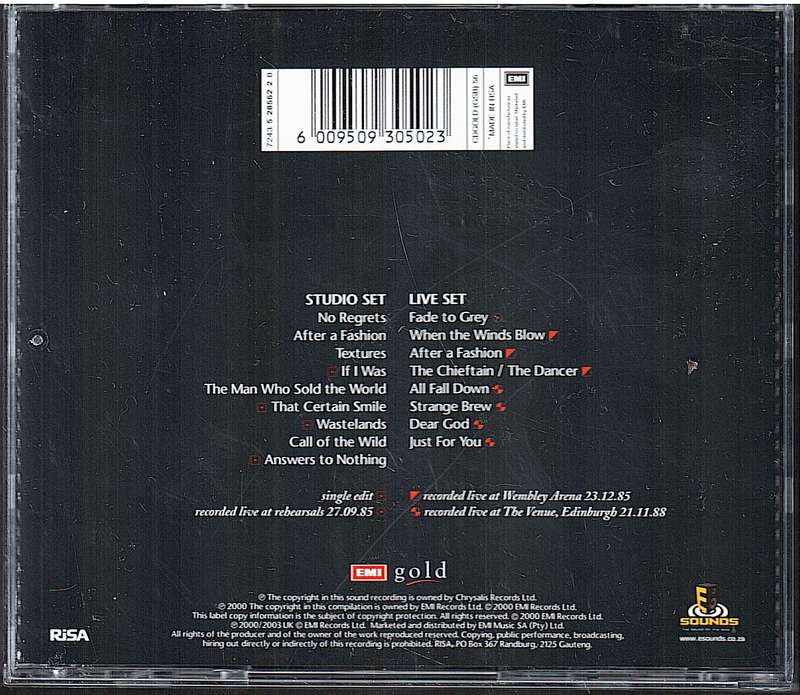 Midge Ure - No Regrets: The Very Best Of... CD
