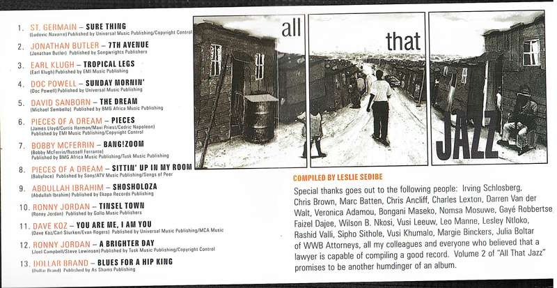 Various - All That Jazz CD [Metro FM Compilation]