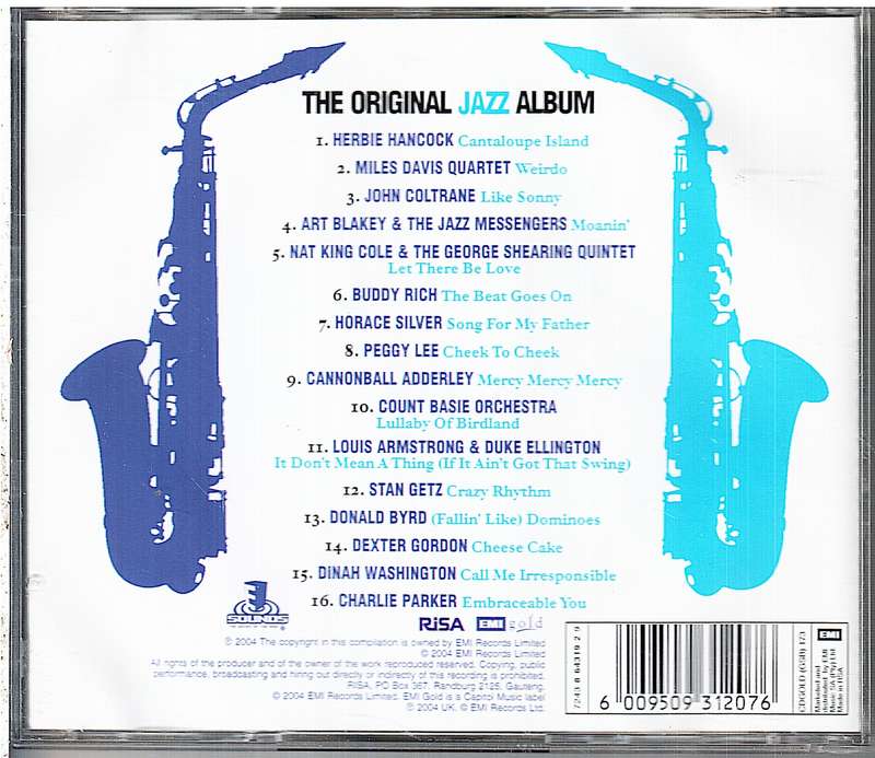 Various - The Original Jazz Album: 16 of the Finest Cuts From the Legends of Jazz CD