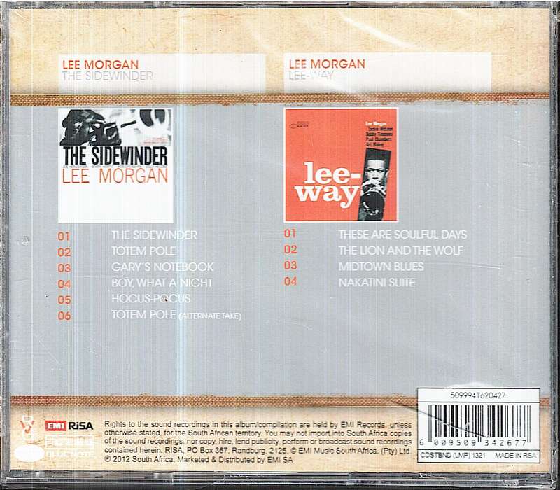 Lee Morgan - "The Sidewinder" and "Lee-Way" Double CD
