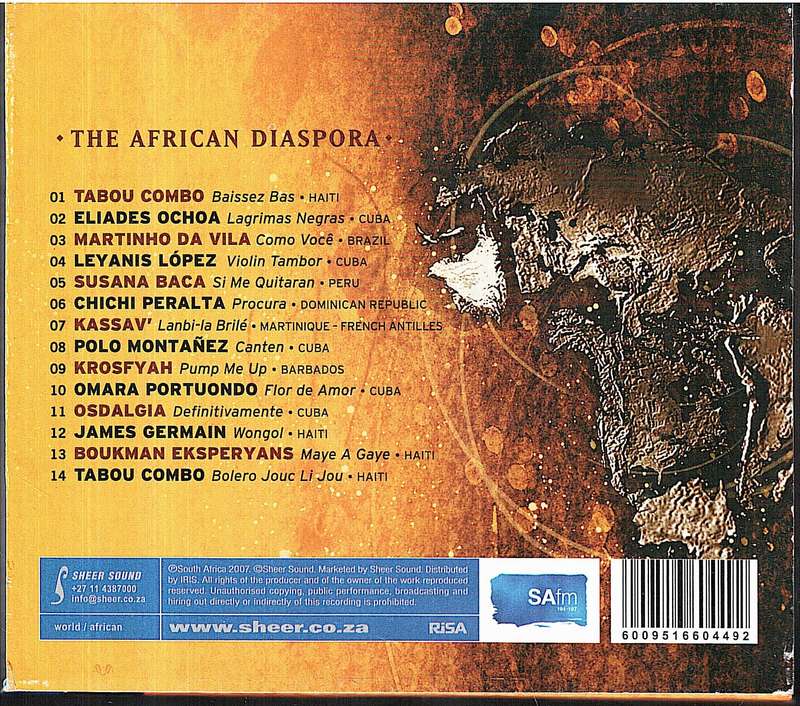 Various - The Best of the African Connection with Richard Nwamba: The African Diaspora CD slipcase
