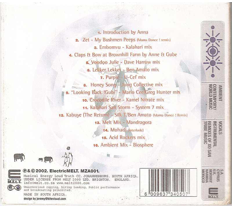 Various Artists - SanScapes V2 (Future Visions of the Bushmen) CD