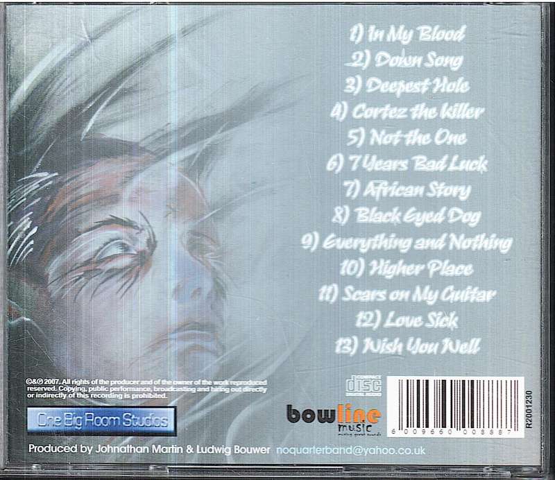 Johnathan Martin & No Quarter - In My Blood CD
