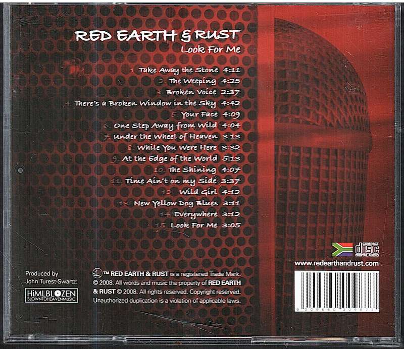 Red Earth & Rust - Look For Me CD