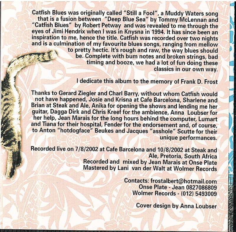 Albert Frost - Catfish CD