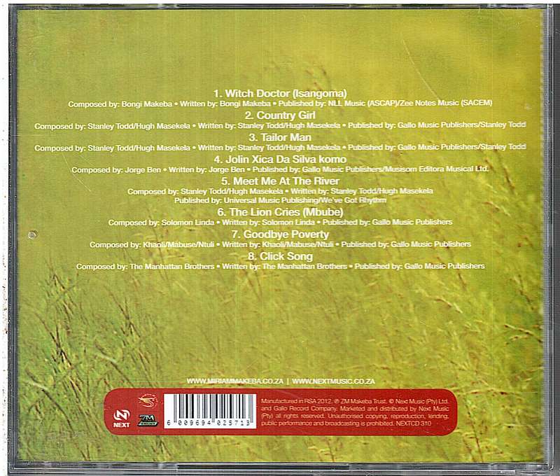 Miriam Makeba - Country Girl CD