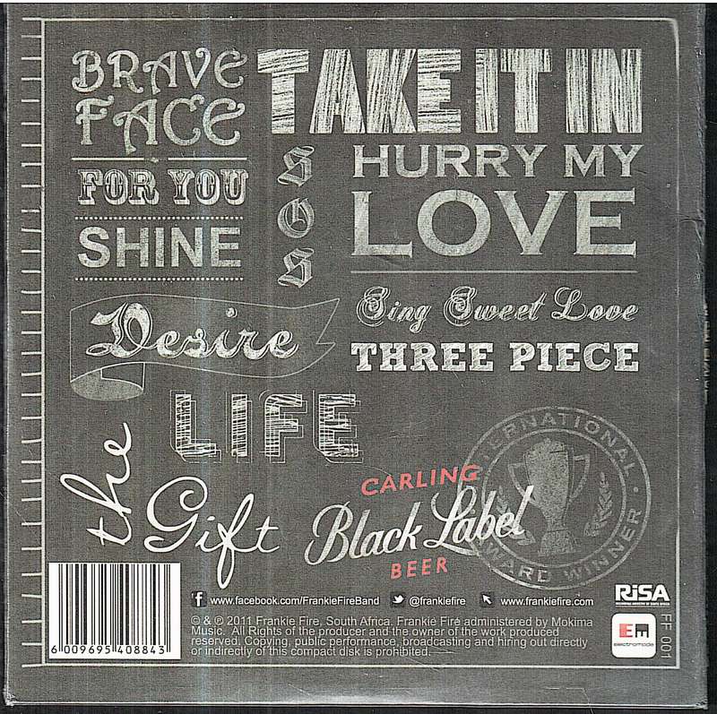 Frankie Fire - Take It In CD [NEW / SEALED]