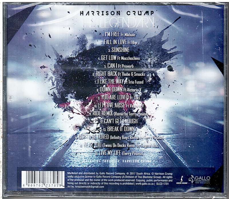 Harrison Crump - The Legendary CD [NEW / SEALED]
