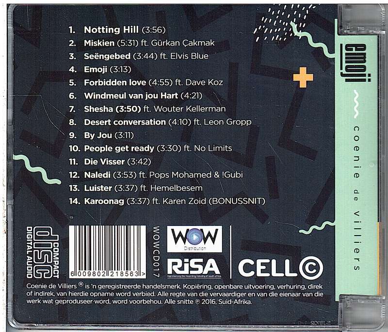 Coenie de Villiers - Emoji CD [NEW/NOT SEALED]