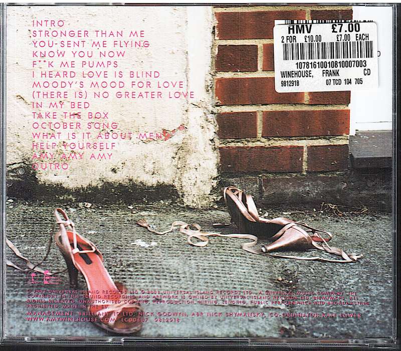 Amy Winehouse - Frank CD