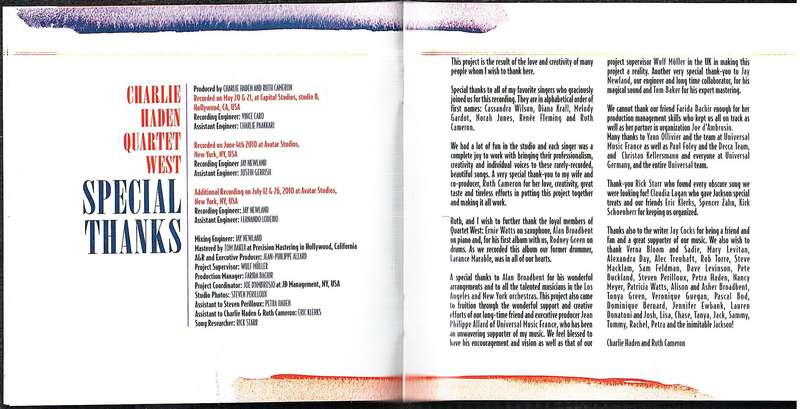 Charlie Haden Quartet West - Sophisticated Ladies w/ Cassandra Wilson, Diana Krall, Melody Gardot,
