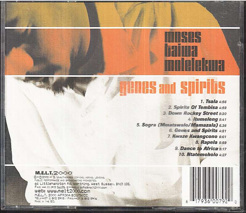 Moses Taiwa Molelekwa - Genes and Spirits CD