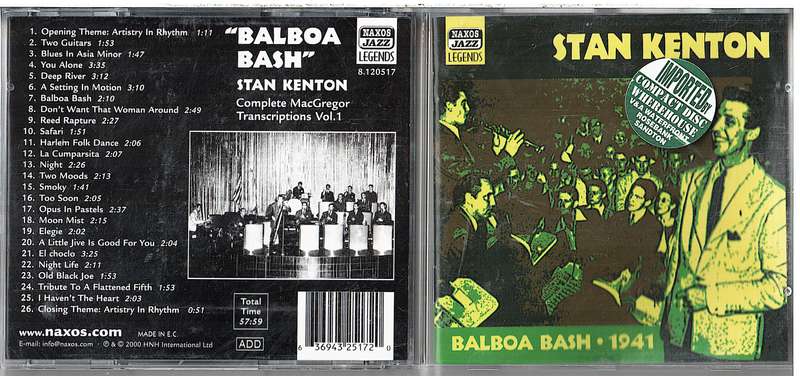 Stan Kenton - Balboa Bash 1941 CD